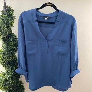 NINE WEST DOUBLE POCKET BLOUSE